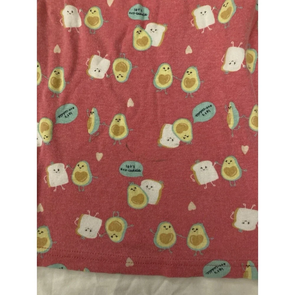 5T Carter’s girl clothes - 2 piece outfit | avocado & toast theme